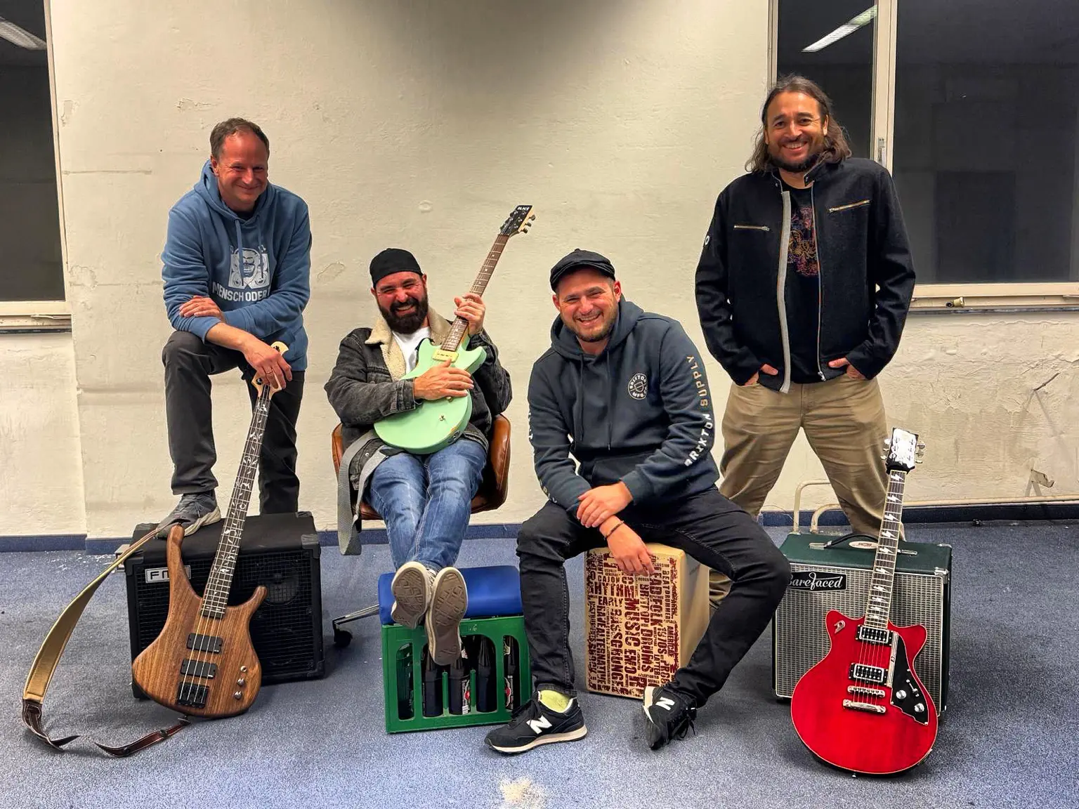 Mensch oder Tier — Bandfoto im Proberaum